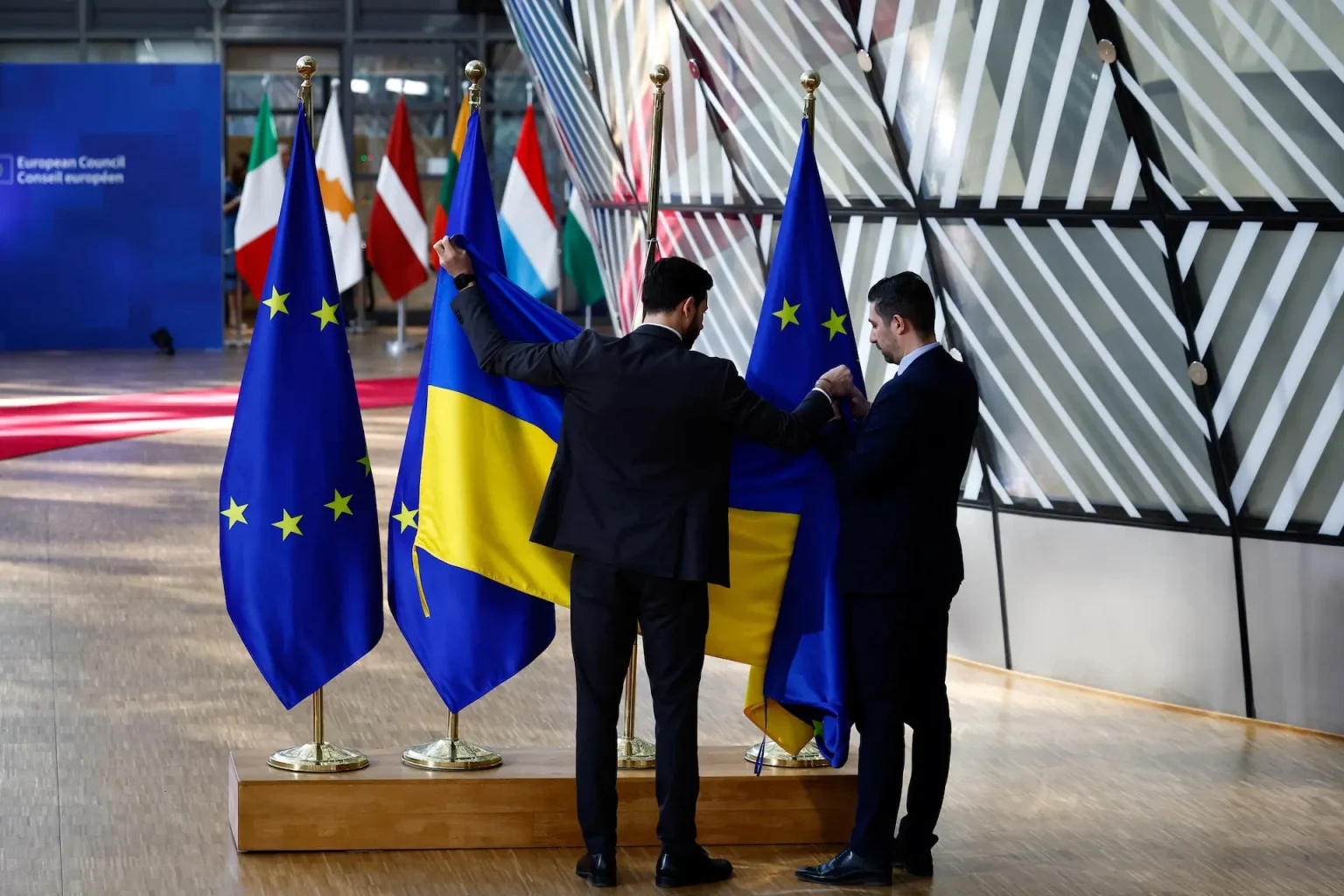 EU PLEDGES €90B LOAN FOR UKRAINE