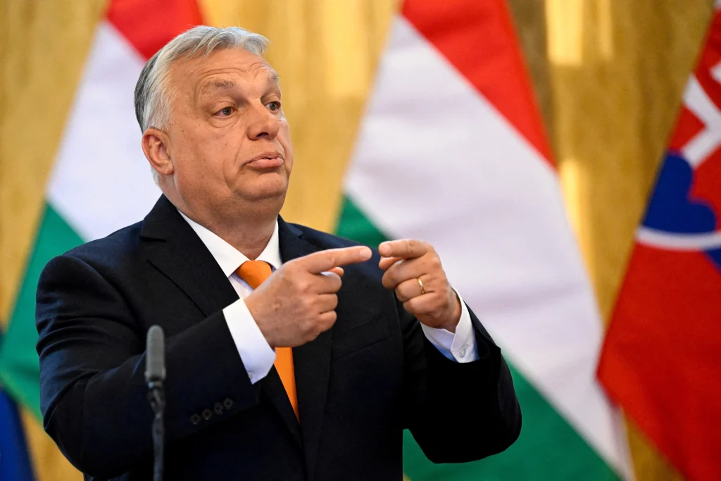 EU URGES HUNGARY TO LIFT RUSSIA BLOCK