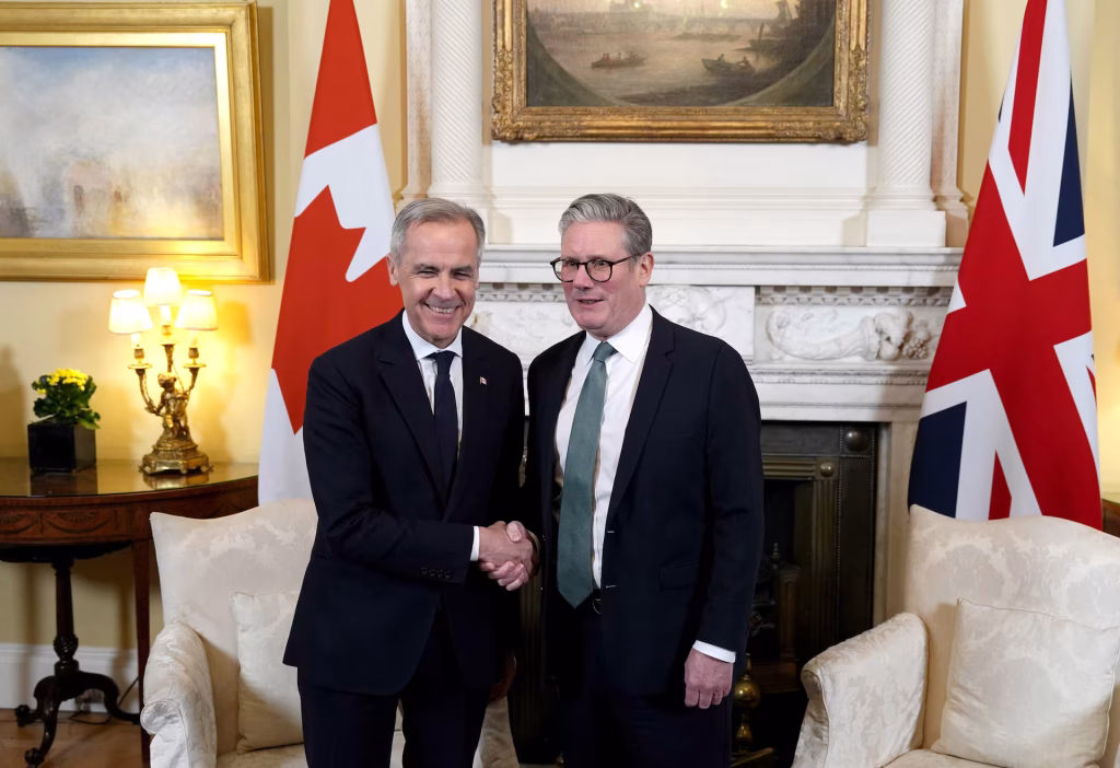 STARMER MEETS CANADA PM IN DOWNING STREET