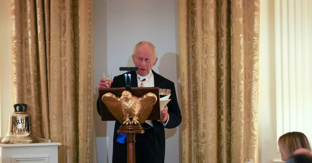KING CHARLES III DELIVERS SPEECH