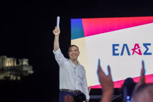 TSIPRAS STAGES POLITICAL COMEBACK IN GREECE