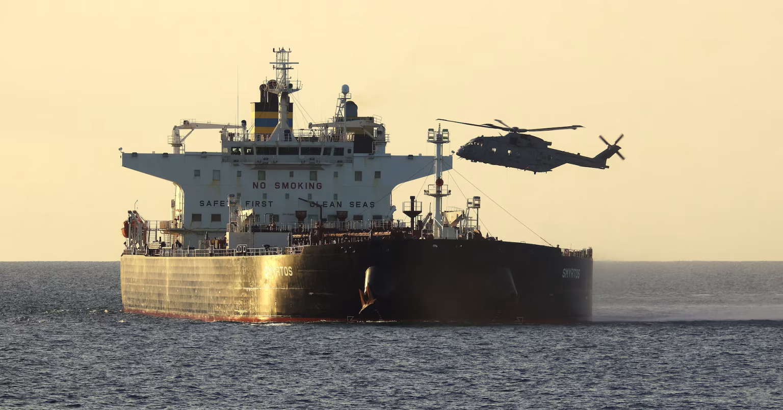 UK FORCES SEIZE RUSSIAN OIL TANKER