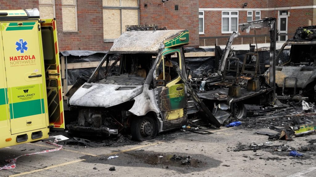 FOUR MEN ADMIT GOLDERS GREEN AMBULANCE ATTACK