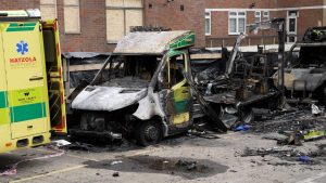 FOUR MEN ADMIT GOLDERS GREEN AMBULANCE ATTACK