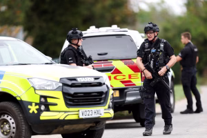 FIVE BRITISH NATIONALS HELD AT RAF BASE